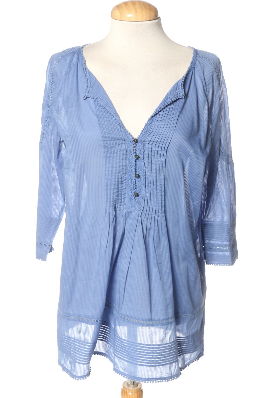 Blusa de manga larga de Massimo Dutti de la talla 38, de color azul