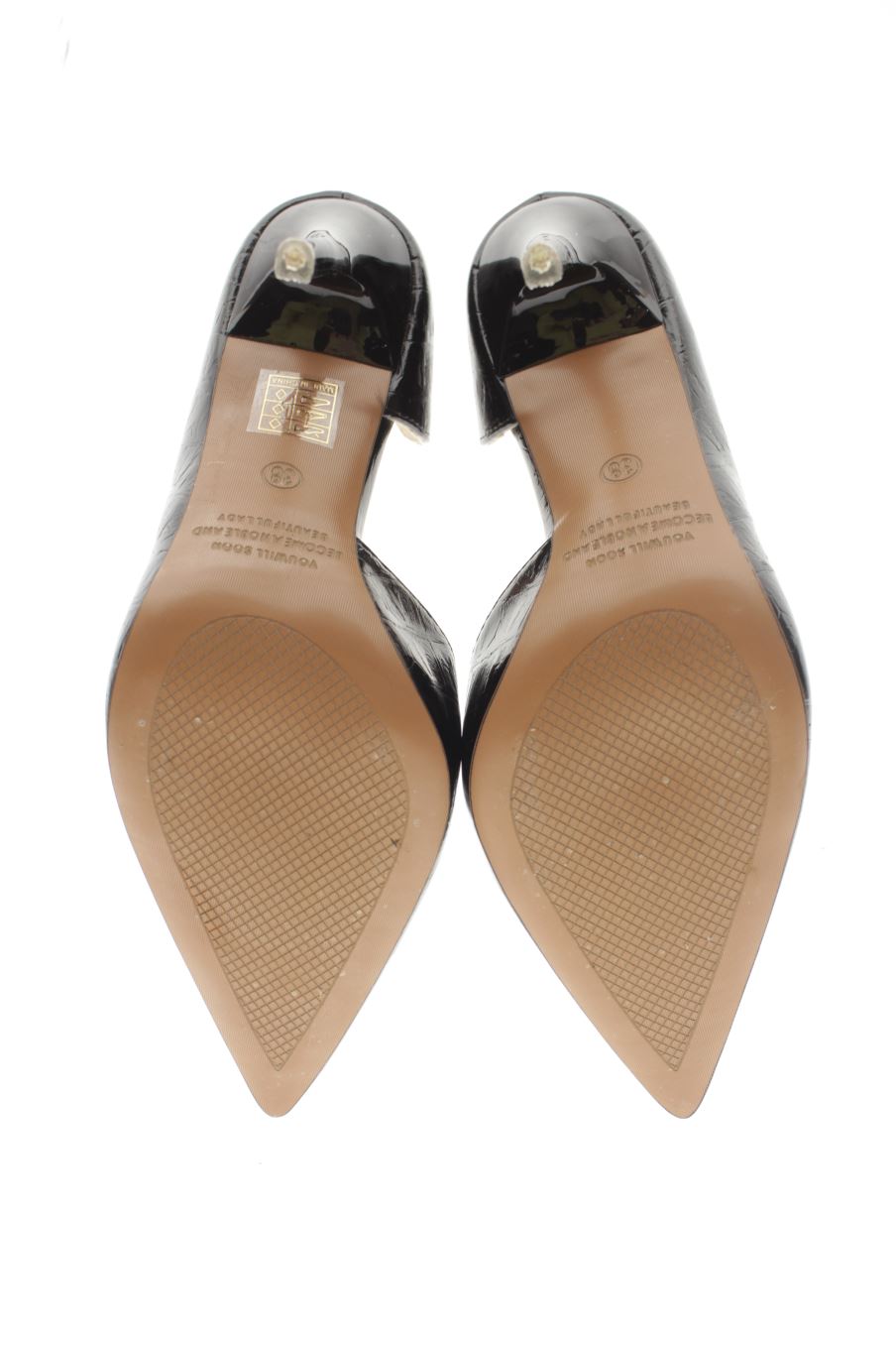 Zapatos de tacon de BIGTREE de la talla 38, de color negro de