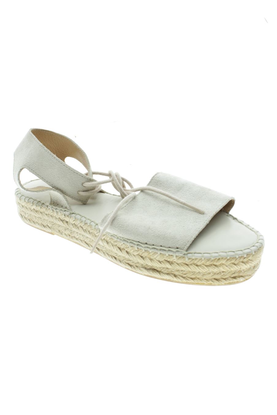 Plataformas de Made in spain de la talla 40, de color beige de
