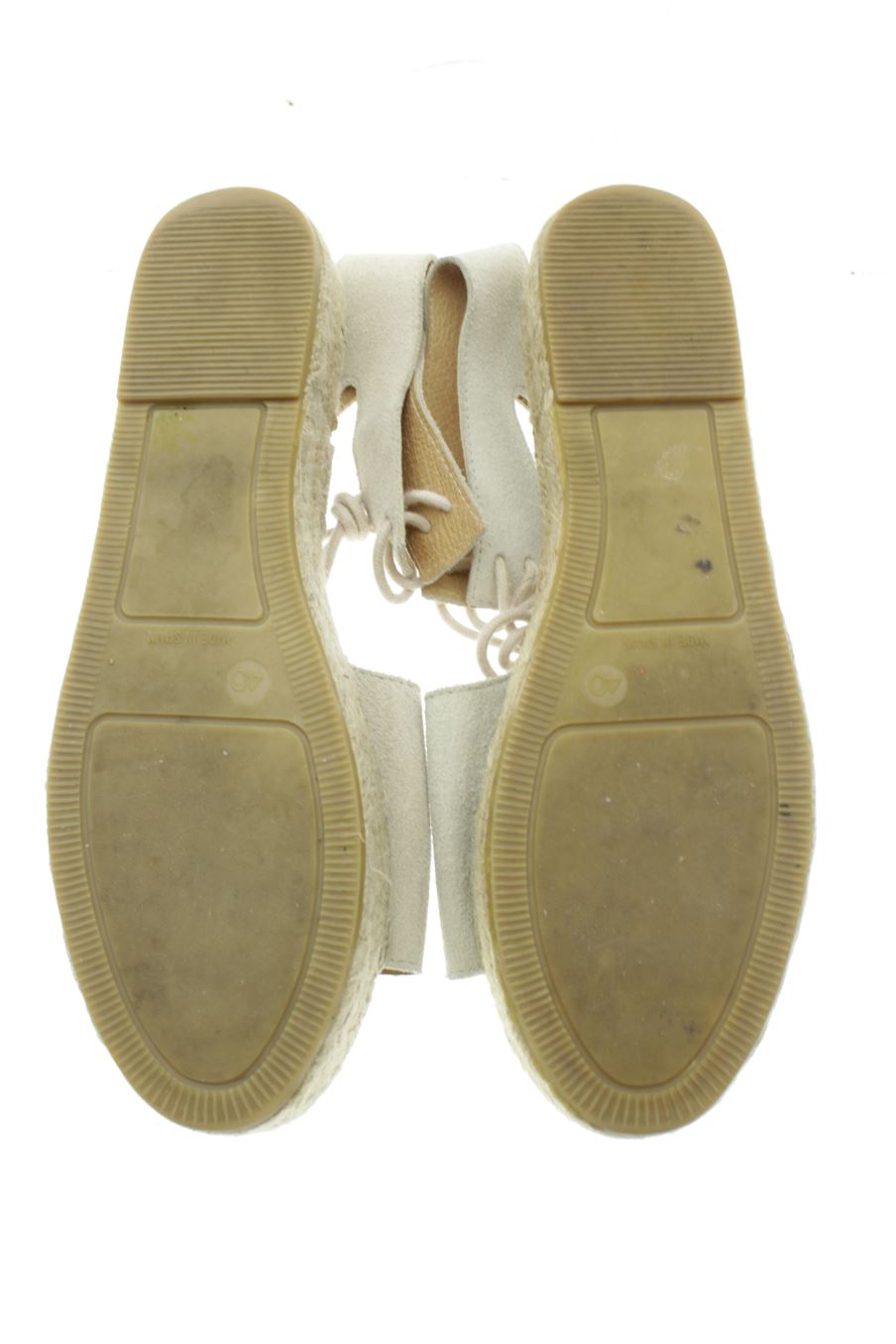 Plataformas de Made in spain de la talla 40, de color beige de