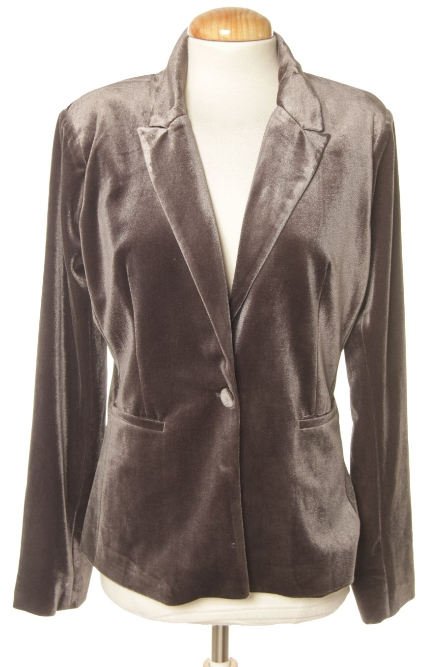 Blazer Molly Bracken de la taille M, de couleur argenté de velours