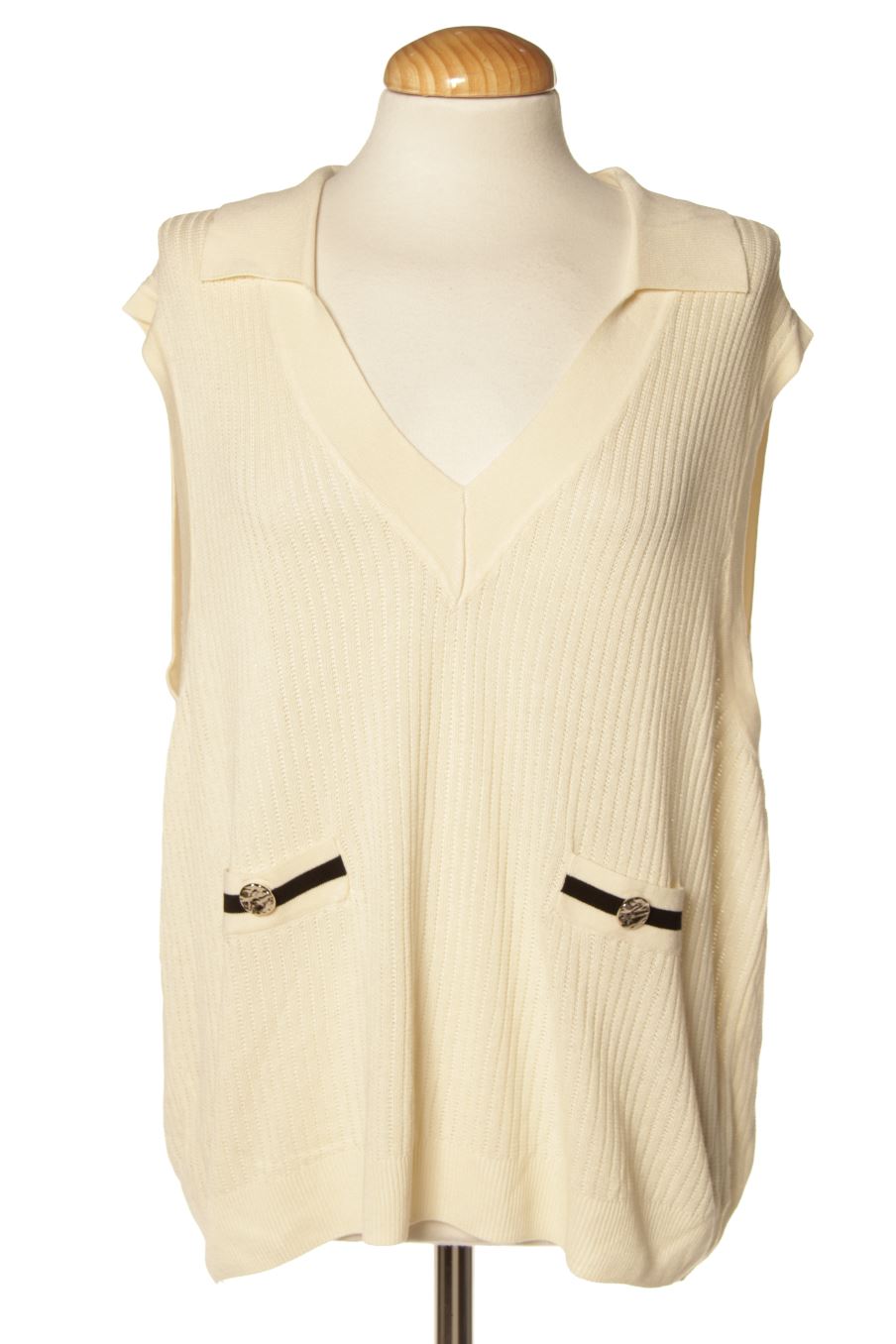 Jersey de Mango de la talla L, de color beige