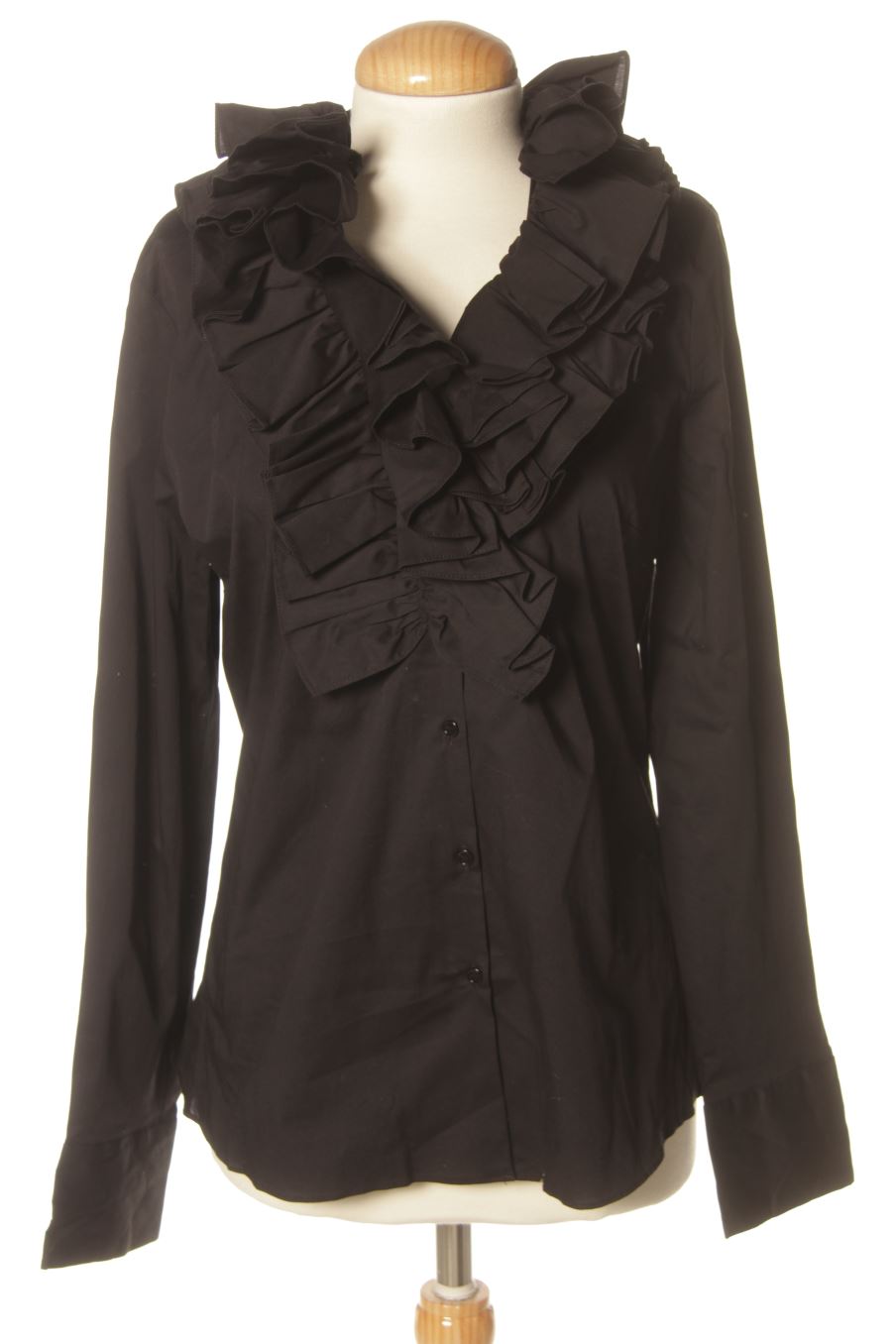 Blusa a maniche lunghe de Zara de la talla S, de color nero