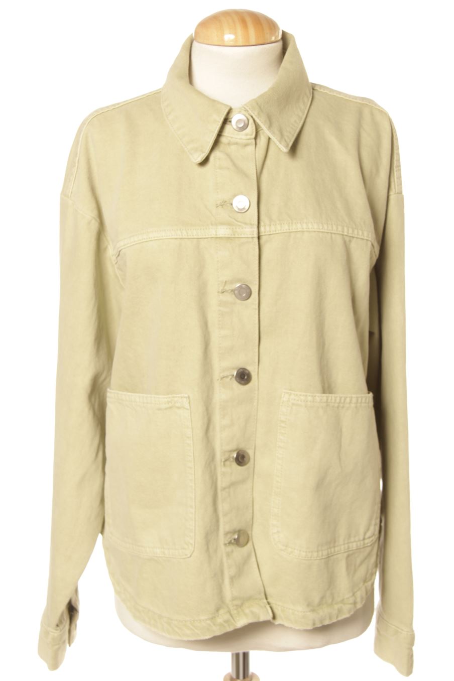 Blouson H&M de la taille S, de couleur vert de denim