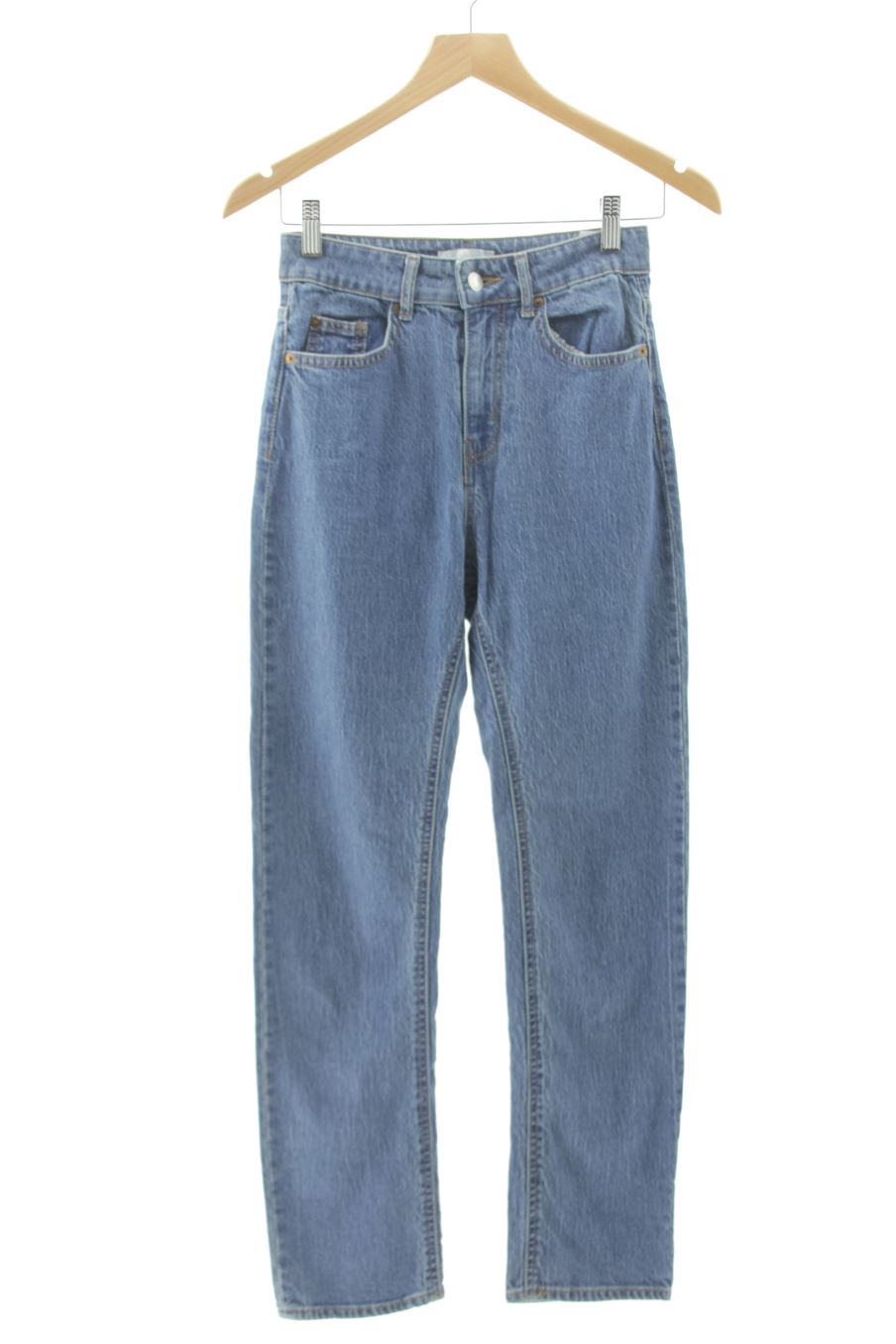 Jeans H&M de la taille 34, de couleur bleu de denim