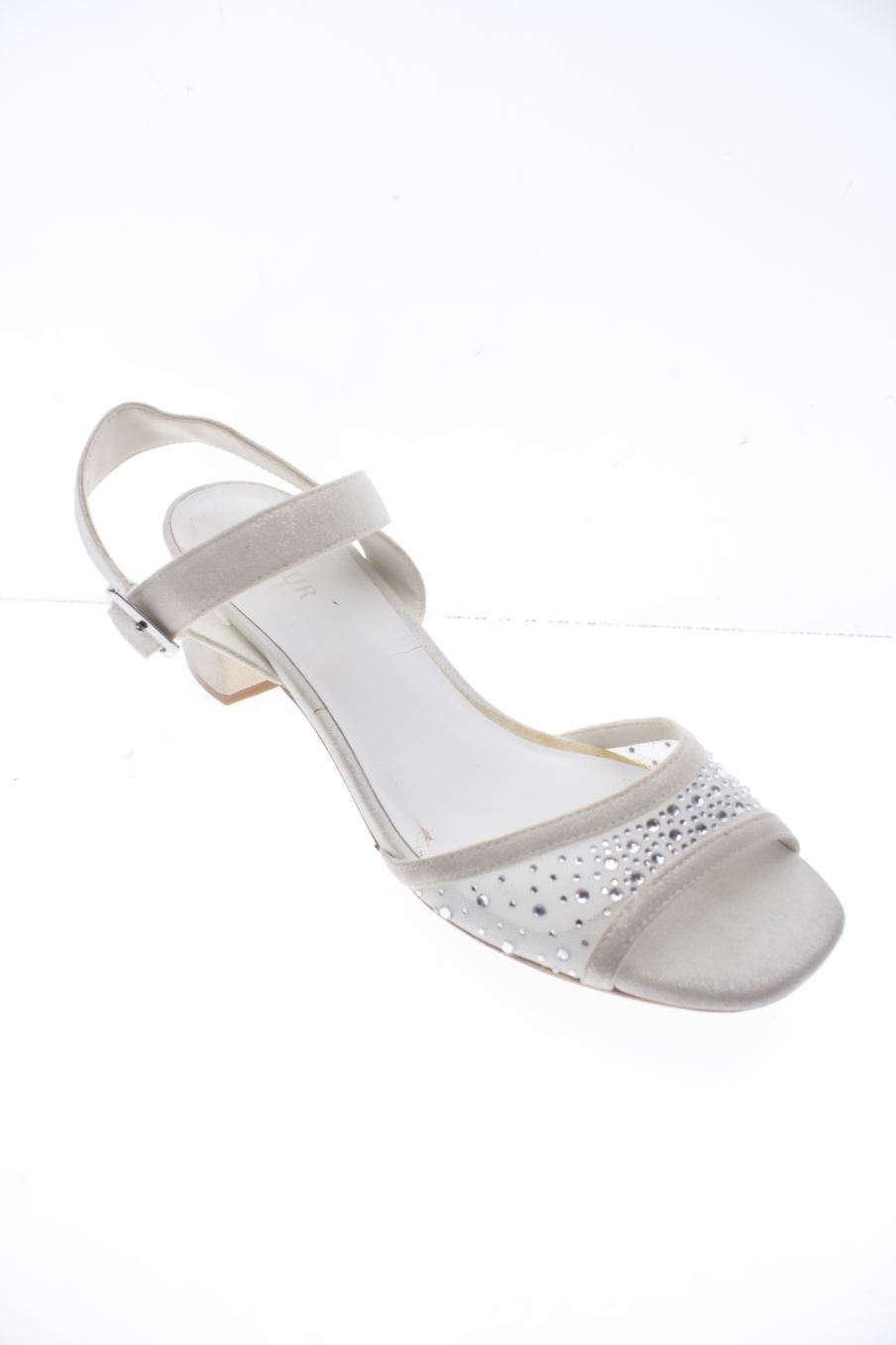 Sandales à talons de Menbur de la taille 37, de couleur blanc de