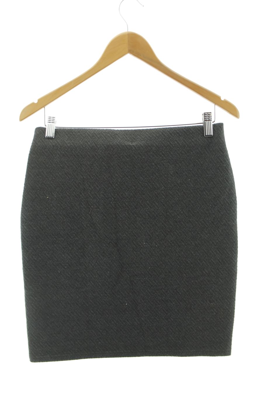 Falda de Promod de la talla 40, de color gris