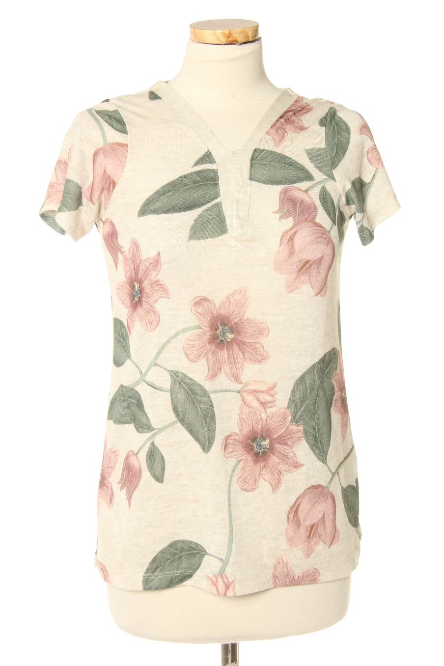 Camiseta de Stradivarius de la talla S, de color flores