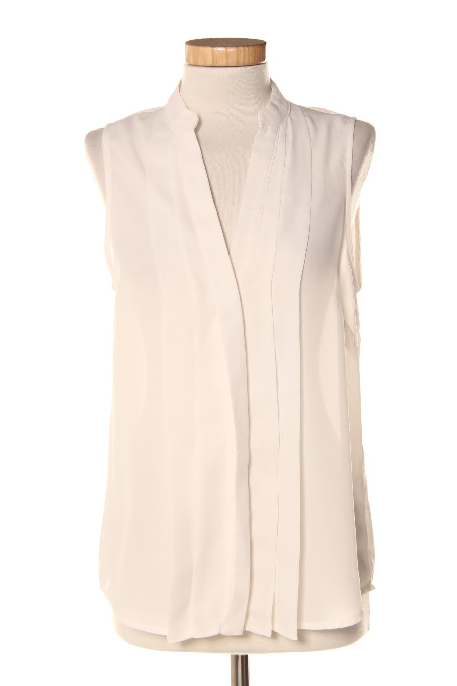 Camisa sin mangas de Lm de la talla S, de color blanco