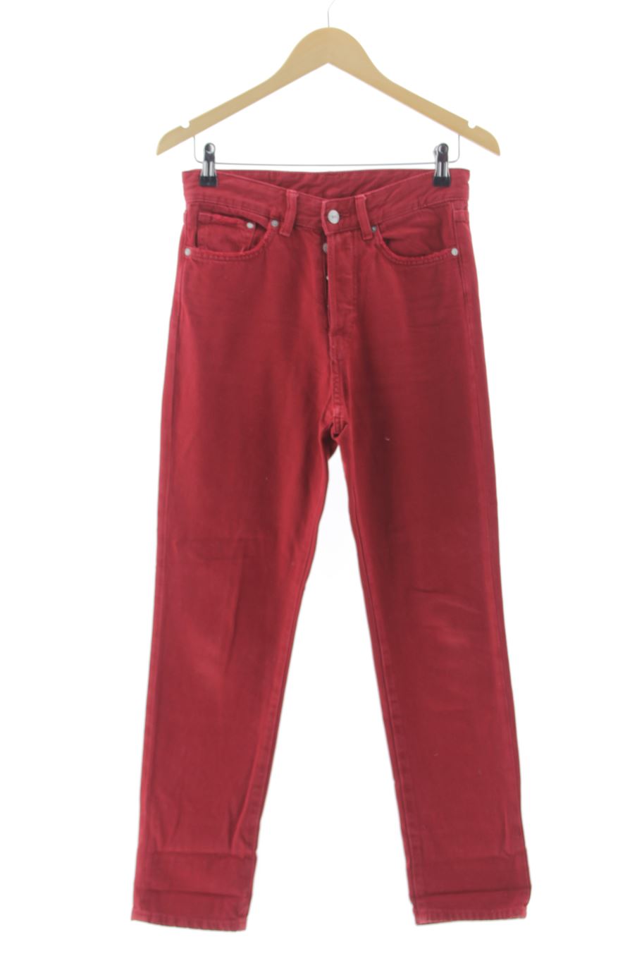 Jeans H&M de la taille 36, de couleur rouge de denim