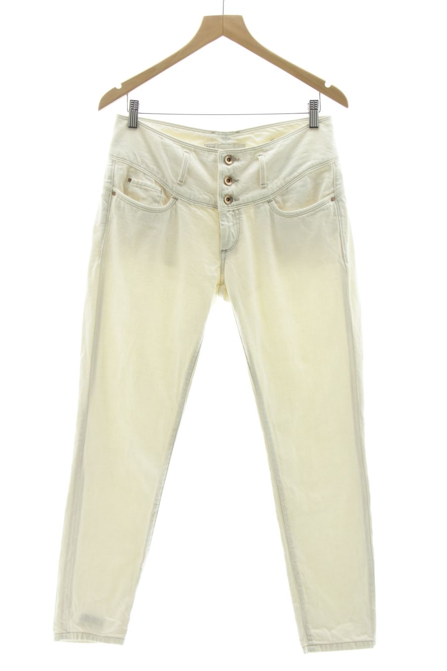 Jeans von salsa Größe 38, Farbe Weiss, aus Jeanskleidung für