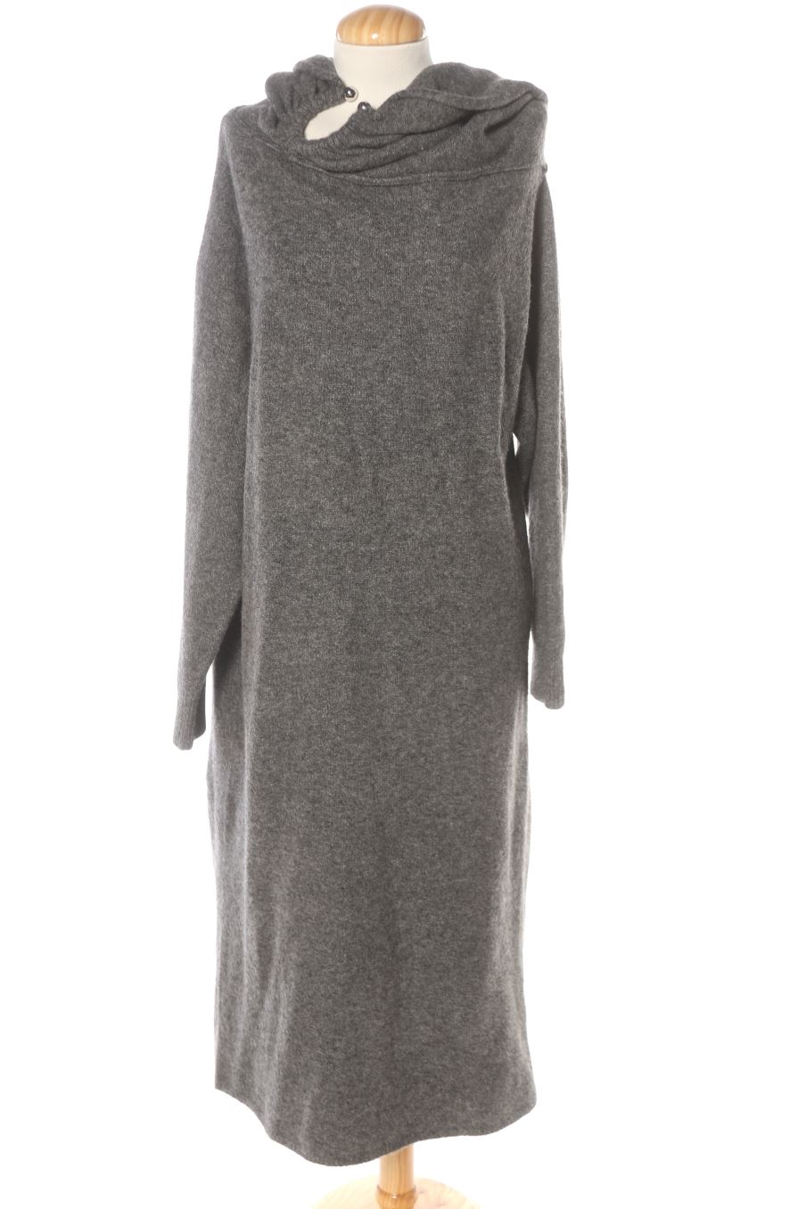 Vestido casual de Zara de la talla L, de color gris