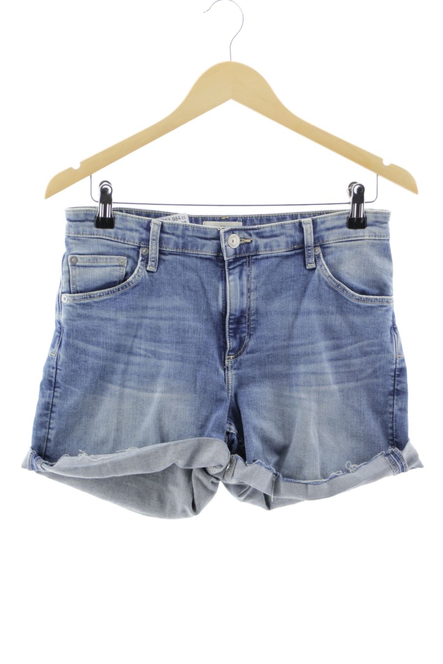 Shorts H&M de la taille 38, de couleur bleu de denim