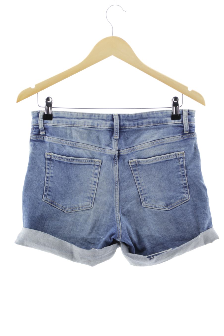 Shorts H&M de la taille 38, de couleur bleu de denim