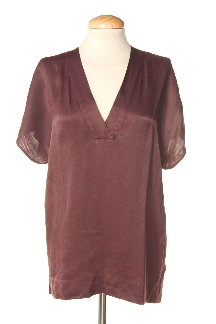 Blouse à manches courtes Adolfo Dominguez de la taille XS, de couleur bordeaux