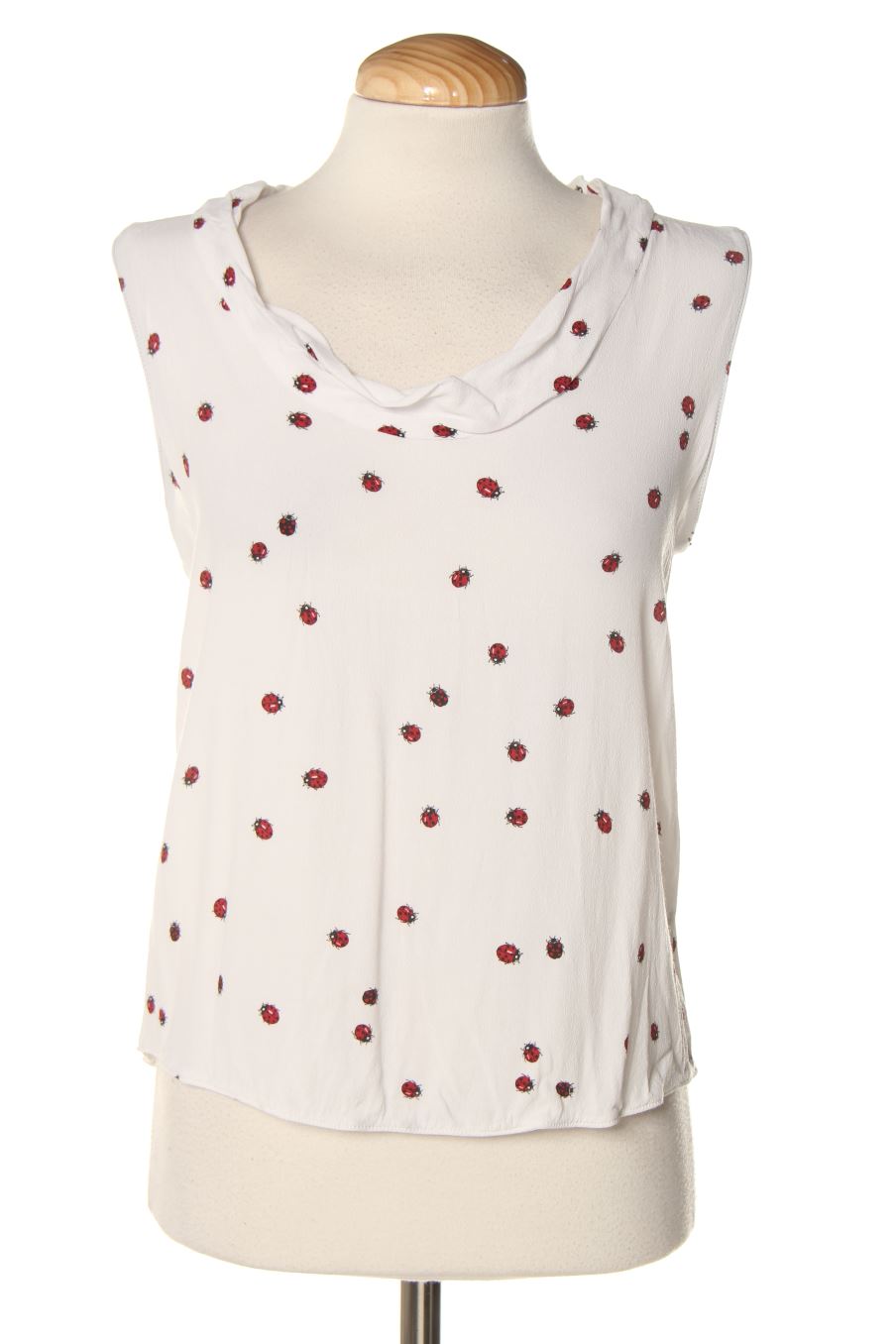 Top de Zara de la talla XS, de color blanco