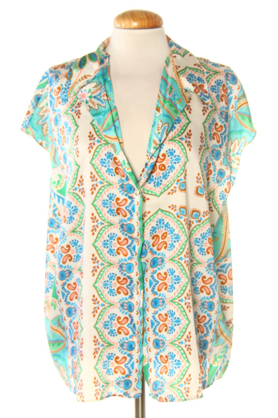 Chemise sans manches Mango de la taille XL, de couleur imprimés