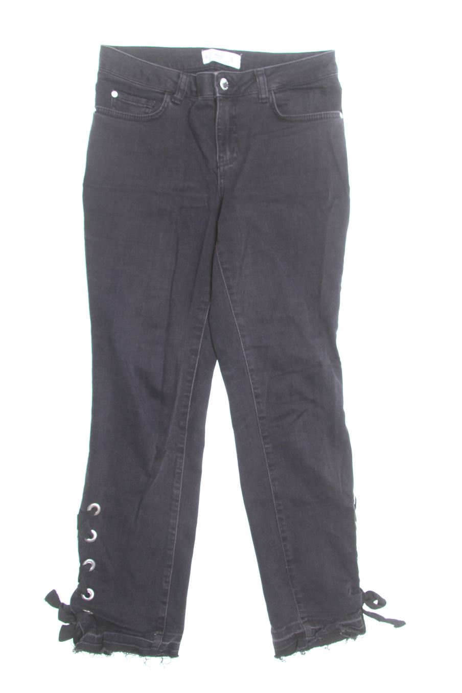 Jeans von Mango Größe 36, Farbe Schwarz, aus Jeanskleidung für