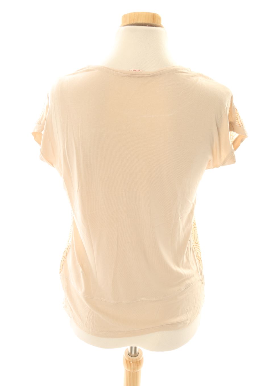 Blouse à manches courtes Camaieu de la taille S, de couleur beige