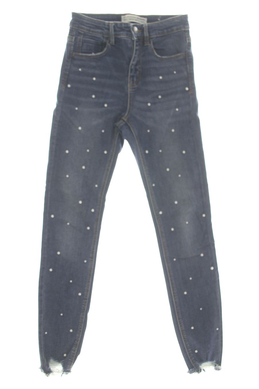 Jeans Stradivarius de la taille 34, de couleur bleu de denim