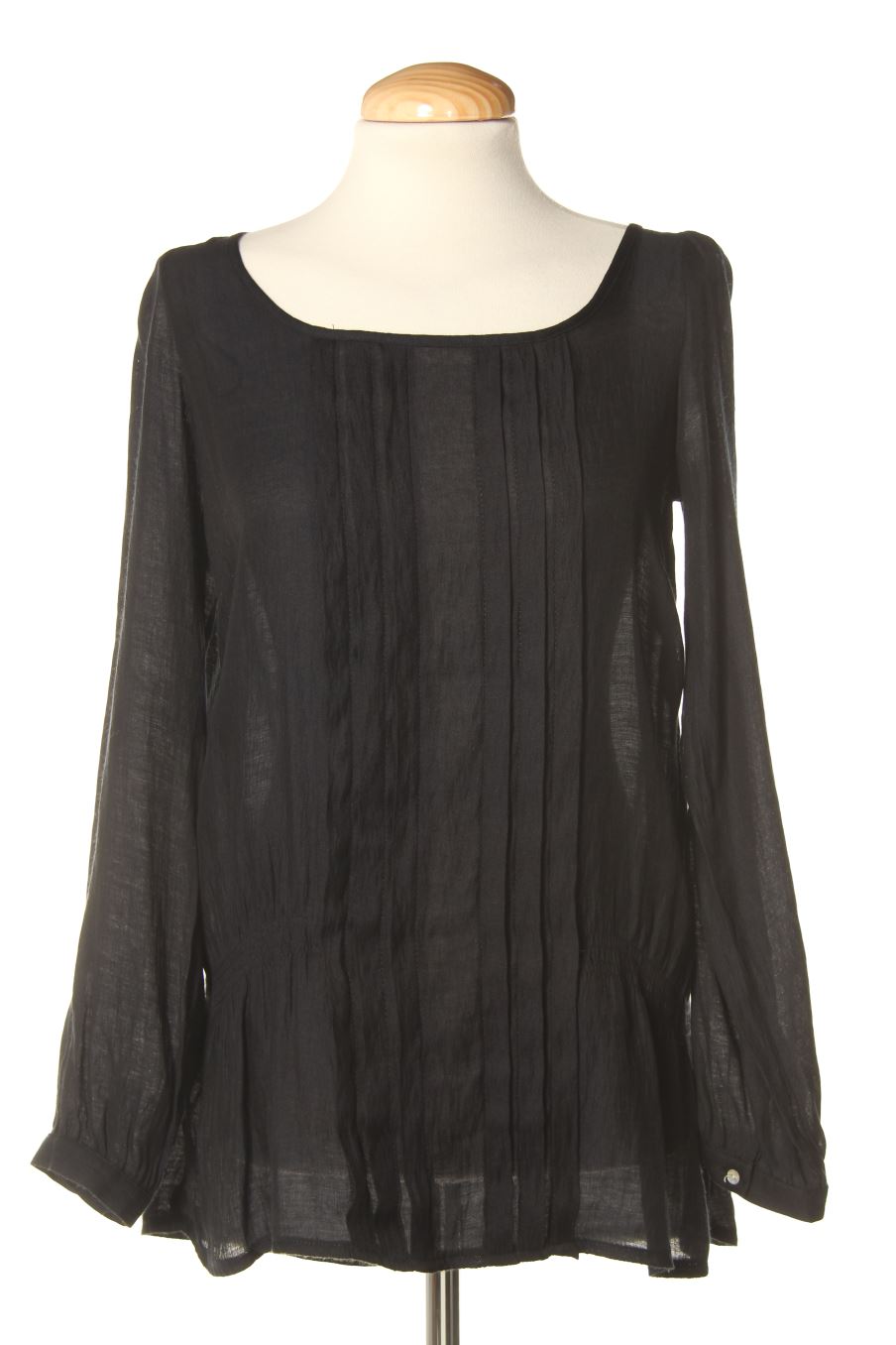 Blouse à manches longues Zara de la taille XS, de couleur noir