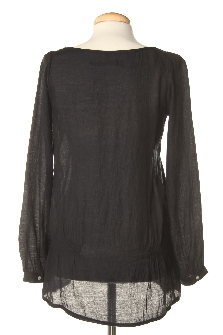 Blouse à manches longues Zara de la taille XS, de couleur noir