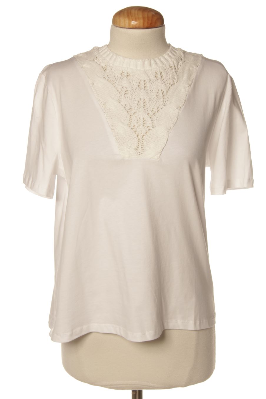 T-shirt Zara de la taille S, de couleur blanc