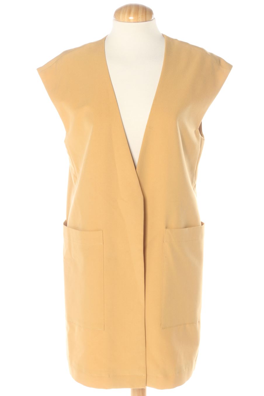 Boléro sans manches Mango de la taille S, de couleur moutarde