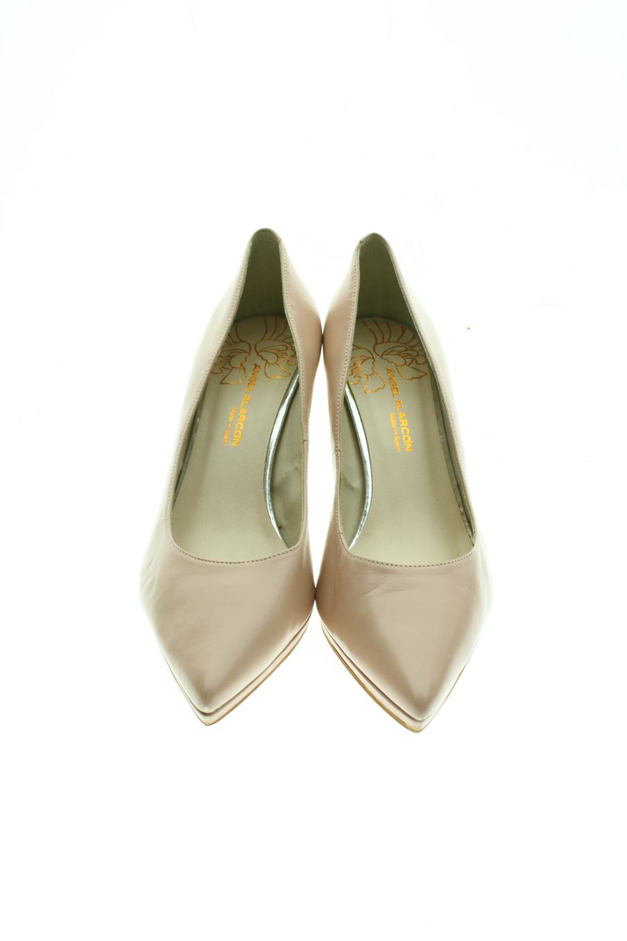 Zapatos de tacon de Angel Alarcon de la talla 40, de color beige de