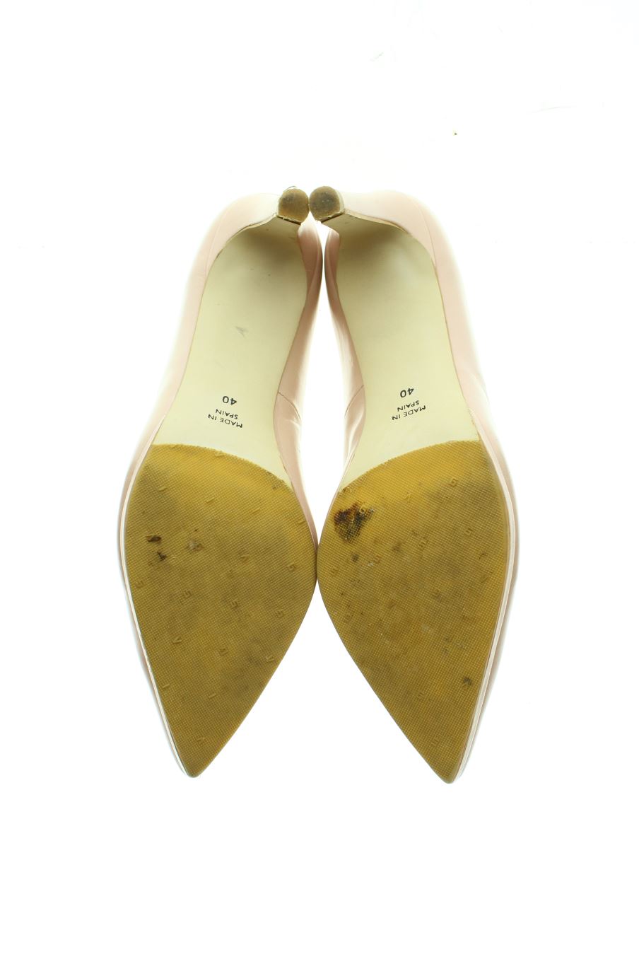 Zapatos de tacon de Angel Alarcon de la talla 40, de color beige de