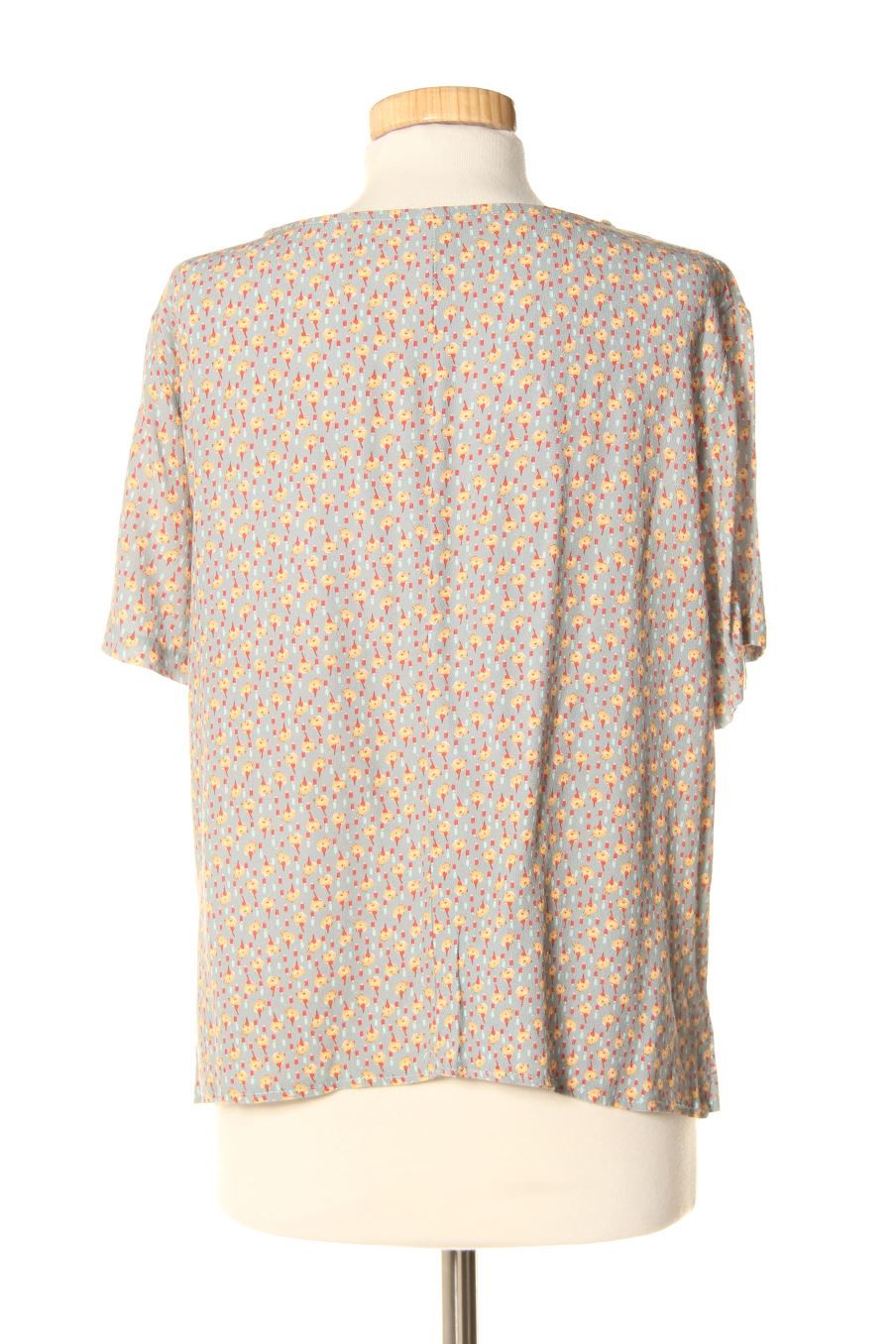 Blouse à manches courtes Made in italy de la taille S, de couleur fleurs