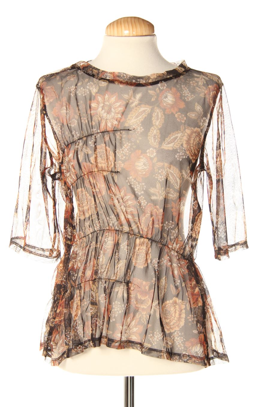 Blouse à manches courtes Sfera de la taille L, de couleur fleurs