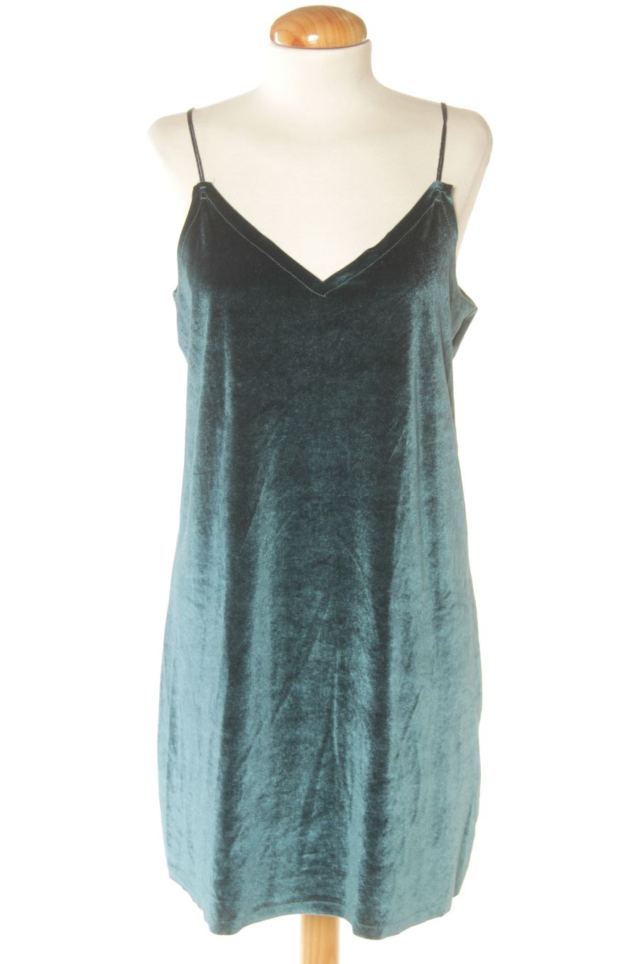 Vestido casual de Pull Bear de la talla M, de color turquesa de