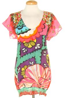 Blusa de manga corta L Desigual