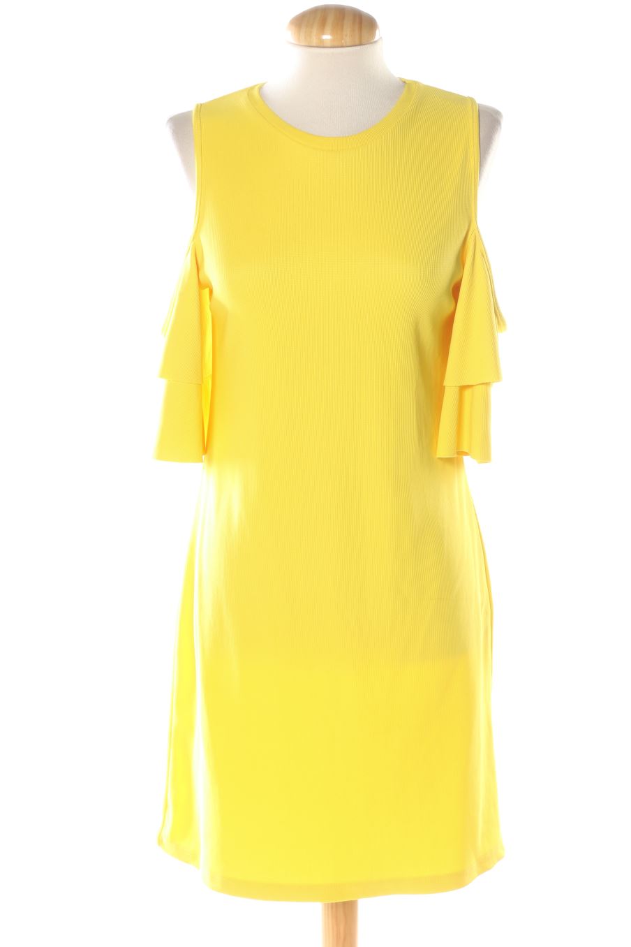 Robe casual Bershka de la taille M, de couleur jaune