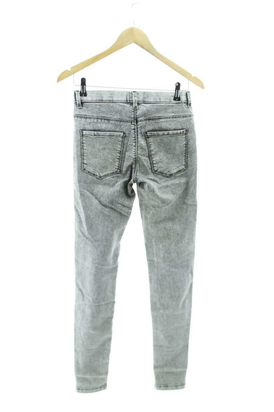 Vaqueros de Pull & Bear de la talla 36, de color gris de ropa vaquera