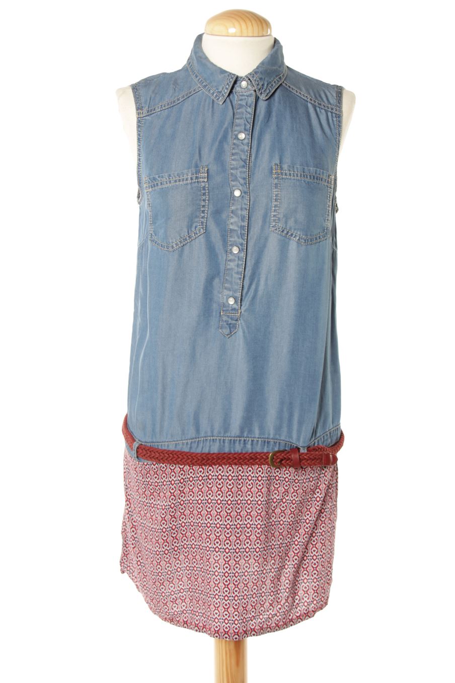 Robe casual Promod de la taille XS, de couleur bleu de denim