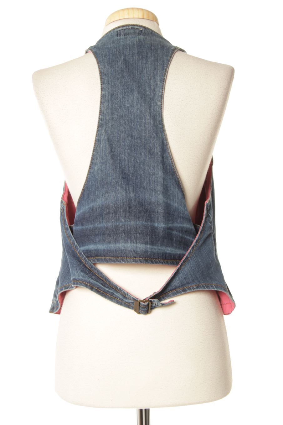 Chaleco de tela de Cortefiel de la talla M, de color azul de ropa vaquera