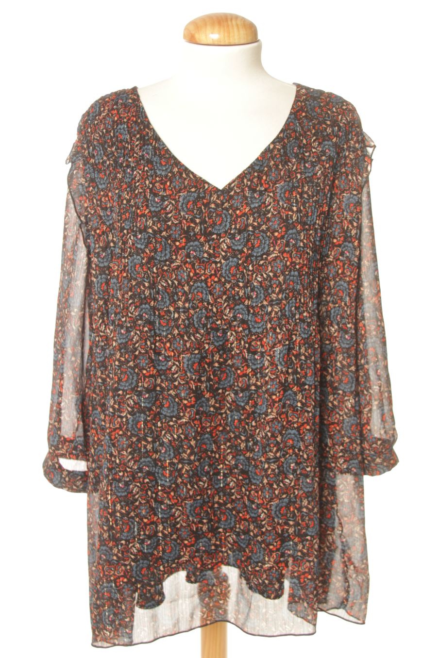 Blusa de manga larga de Paprika de la talla SUPER XXL, de color estampado