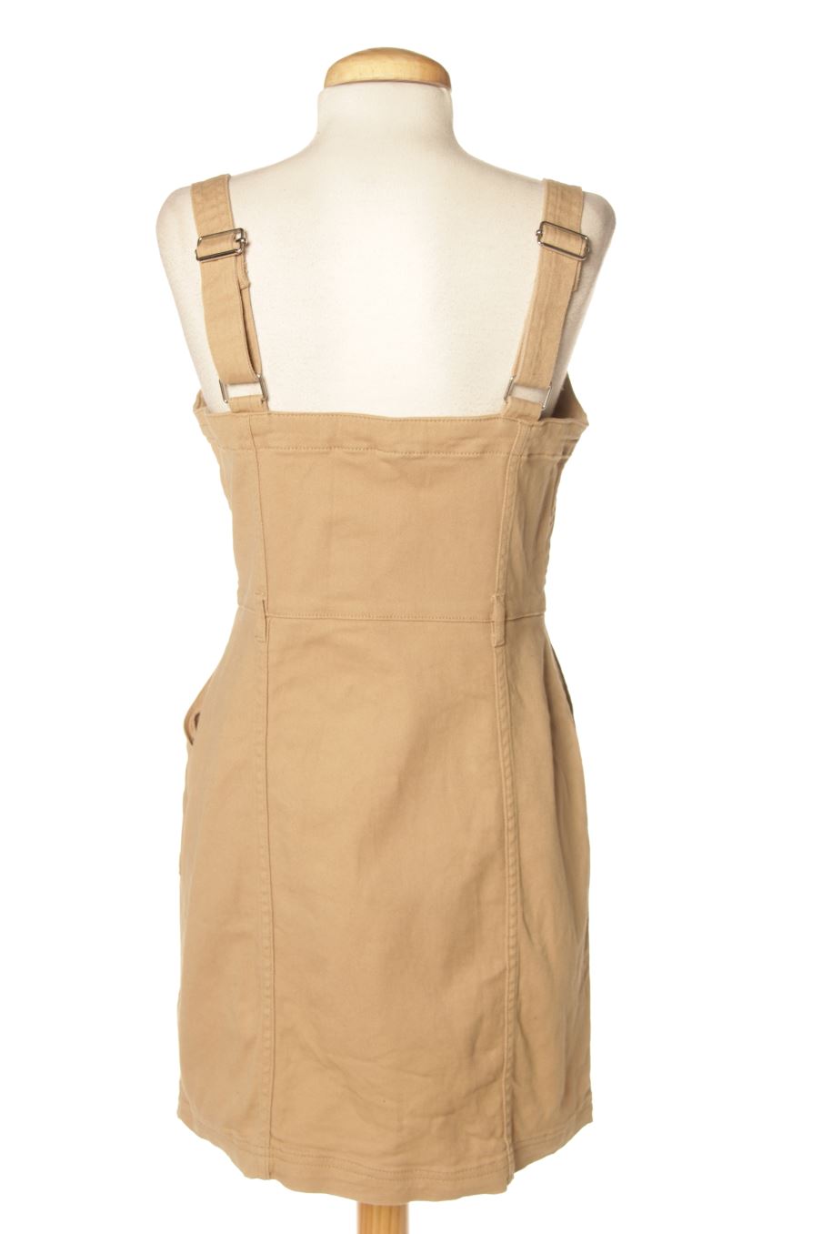 Robe casual H&M de la taille 38, de couleur beige de denim
