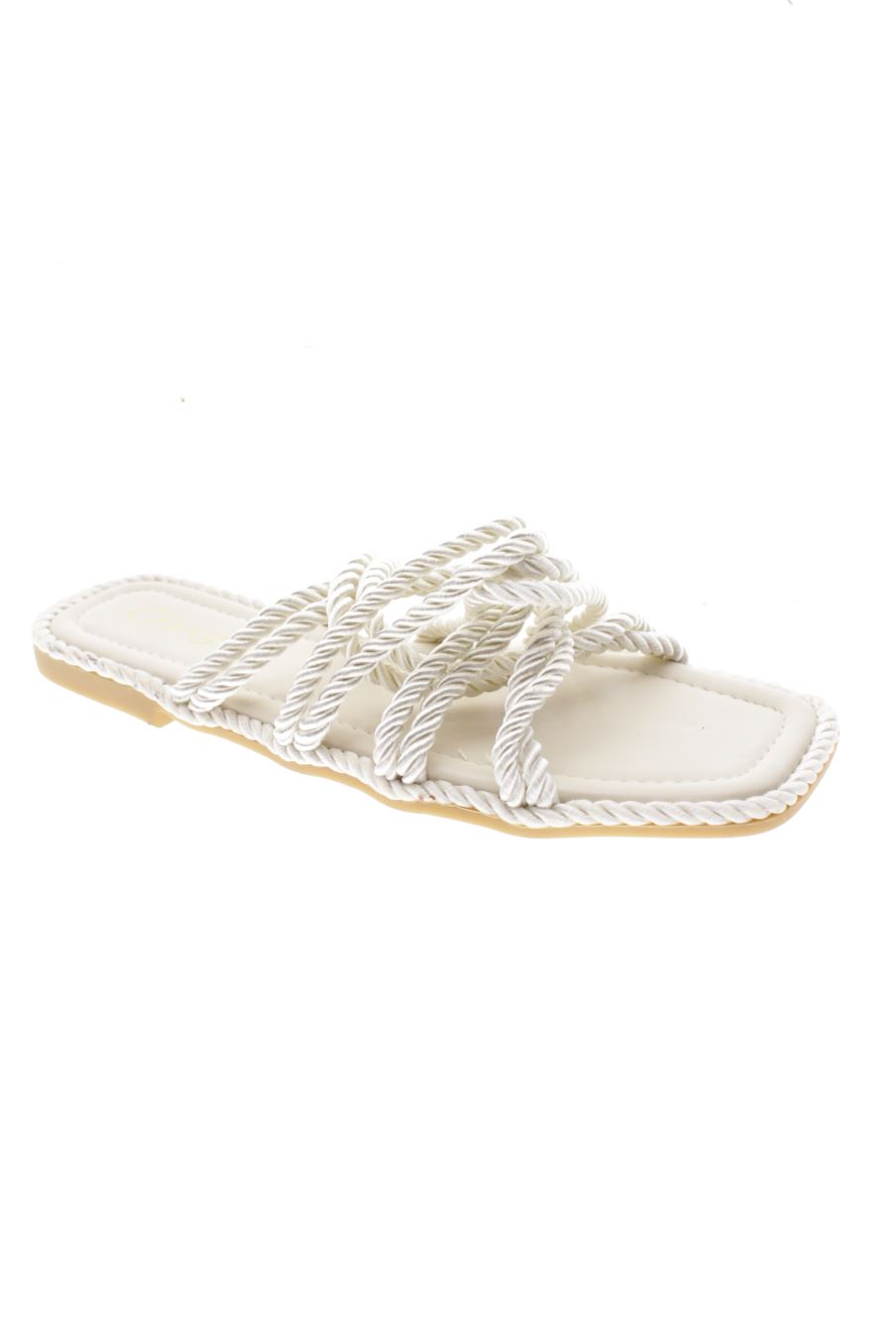 Sandalias planas de Cfxxy de la talla 40, de color blanco de