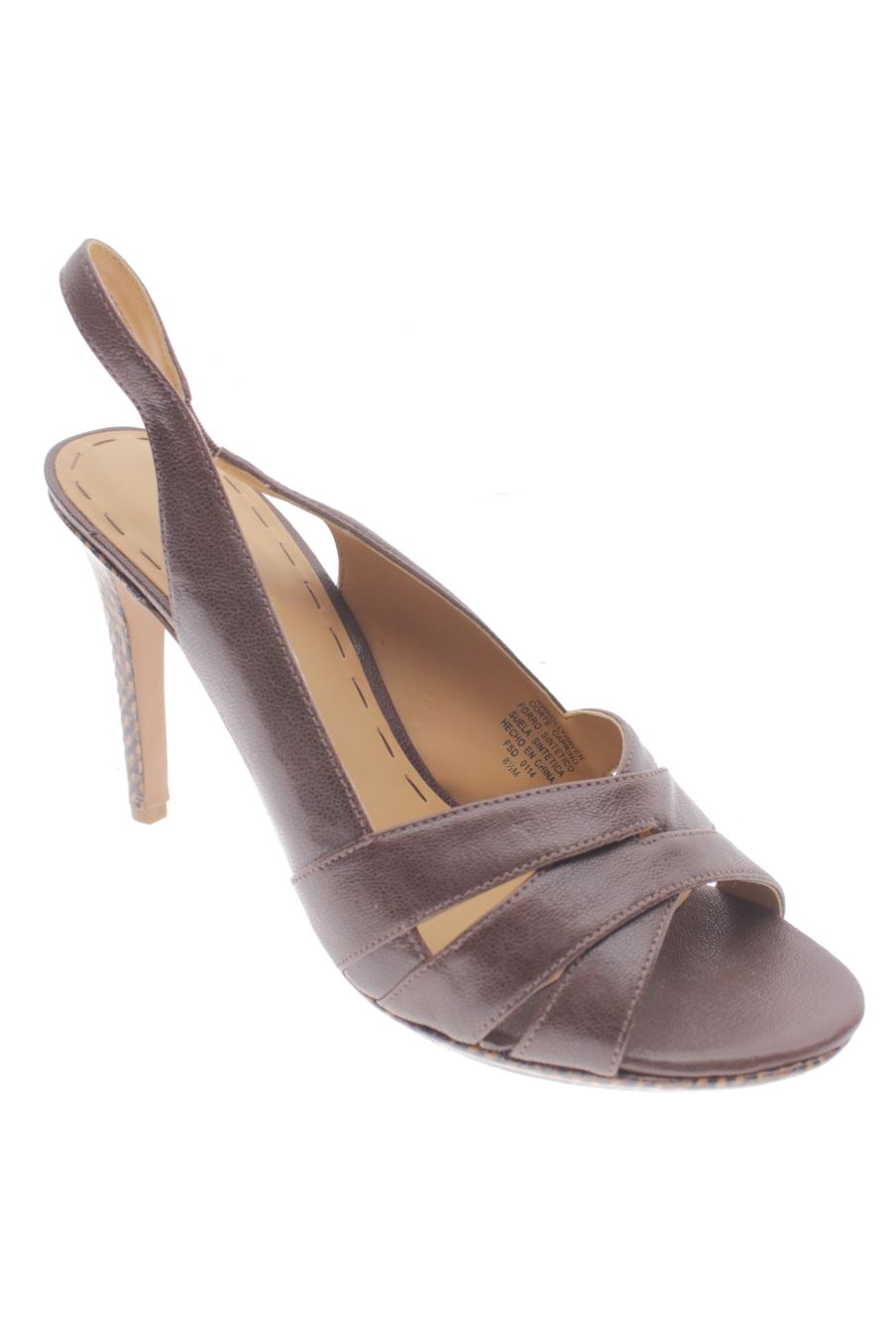 Sandalias tacon de Nine West de la talla 39, de color marrón de