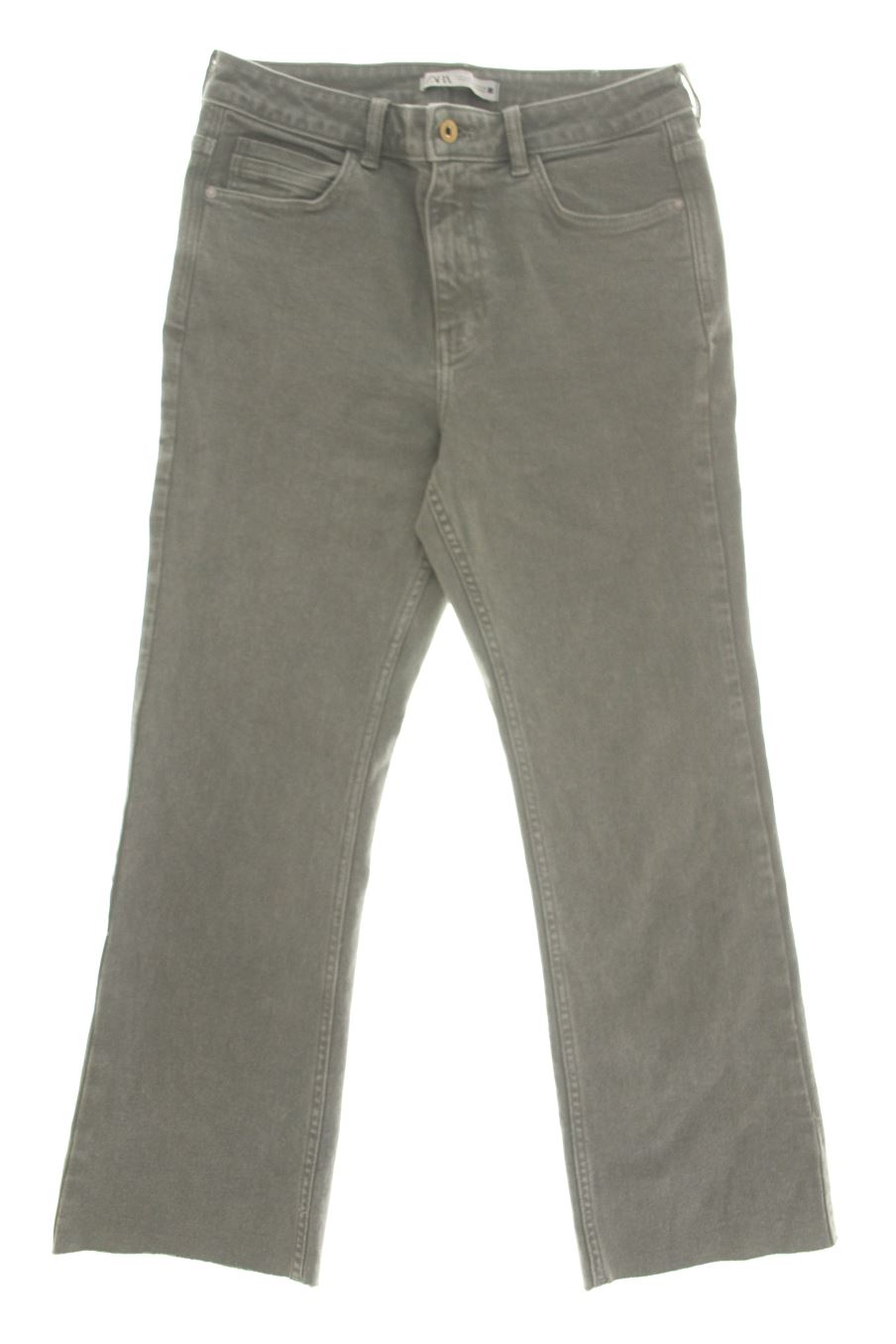 Jeans Zara de la taille 40, de couleur vert de denim