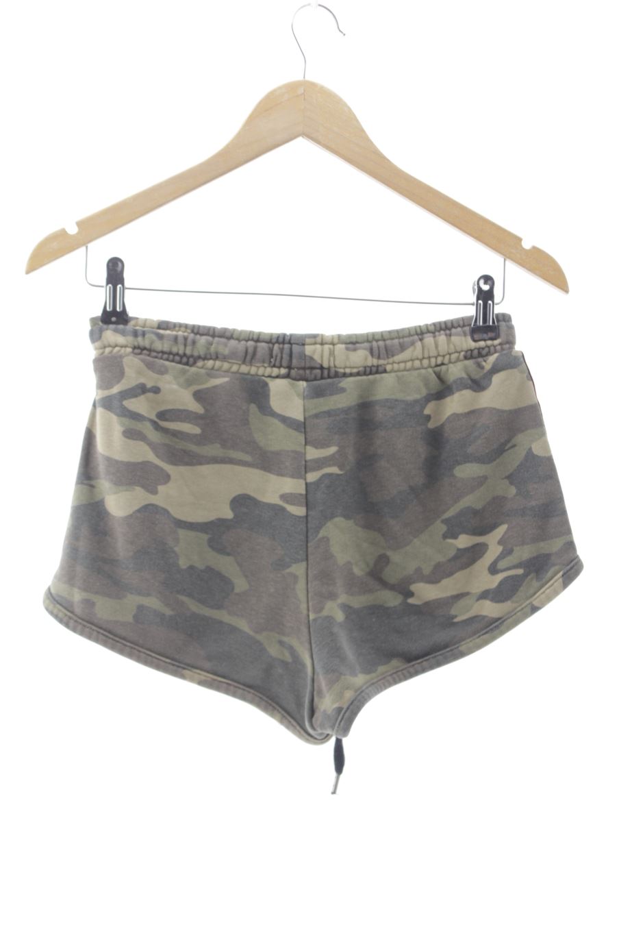 Pantalon corto de deporte de Bershka de la talla XS, de color verde