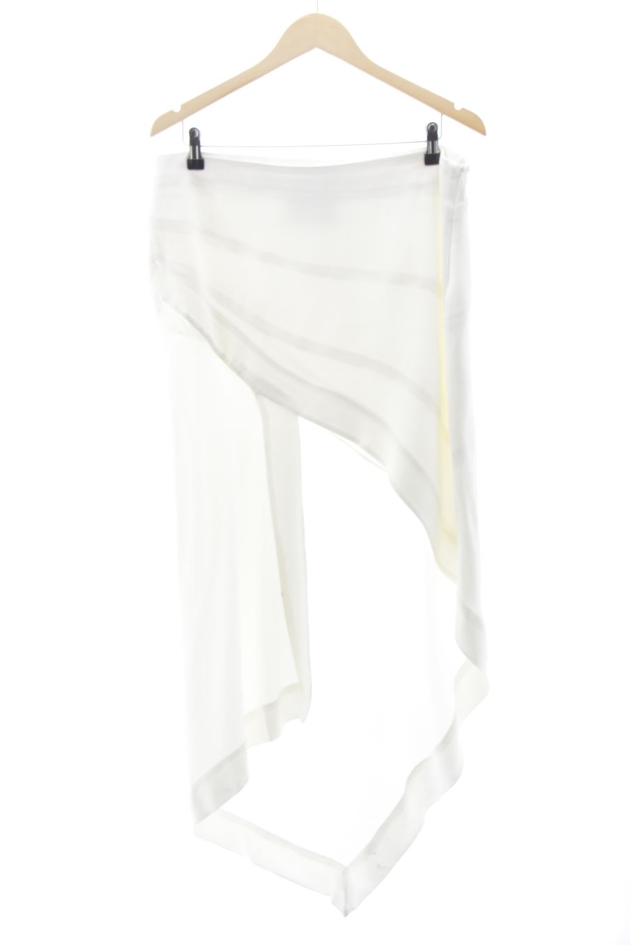 Jupe Zara de la taille XL, de couleur blanc