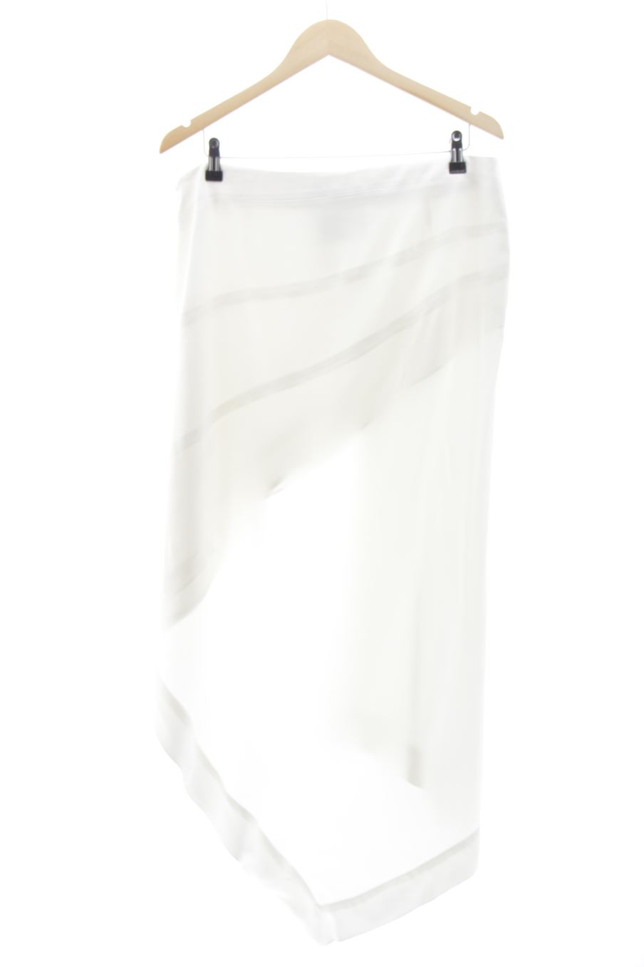Jupe Zara de la taille XL, de couleur blanc