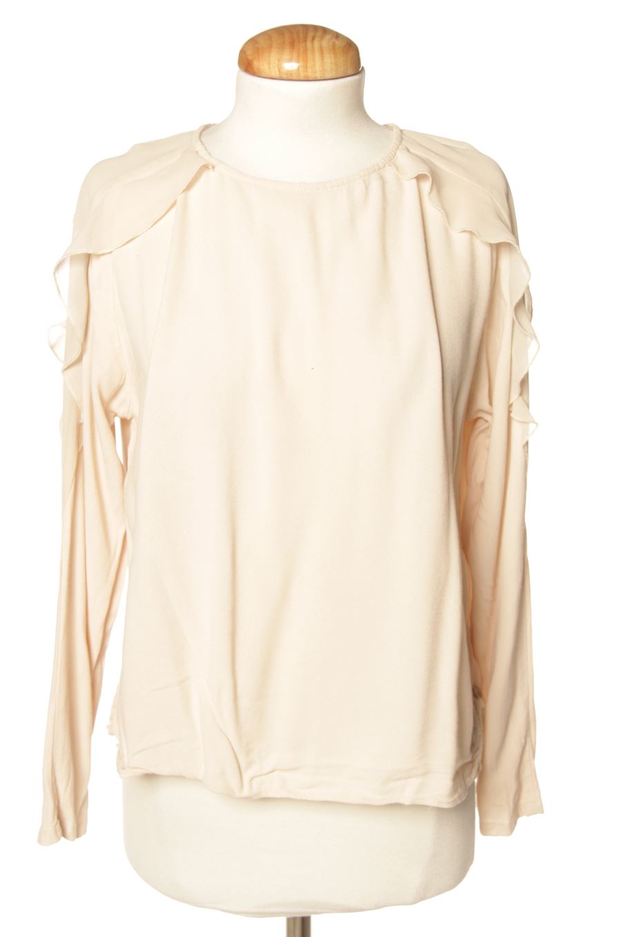 Blouse à manches longues Pepe Jeans de la taille L, de couleur beige