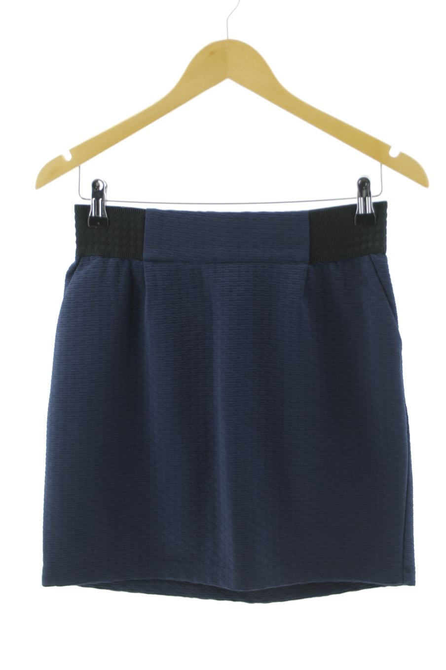 Aufwändiger Rock von Naf Naf Größe 36, Farbe Marineblau, für