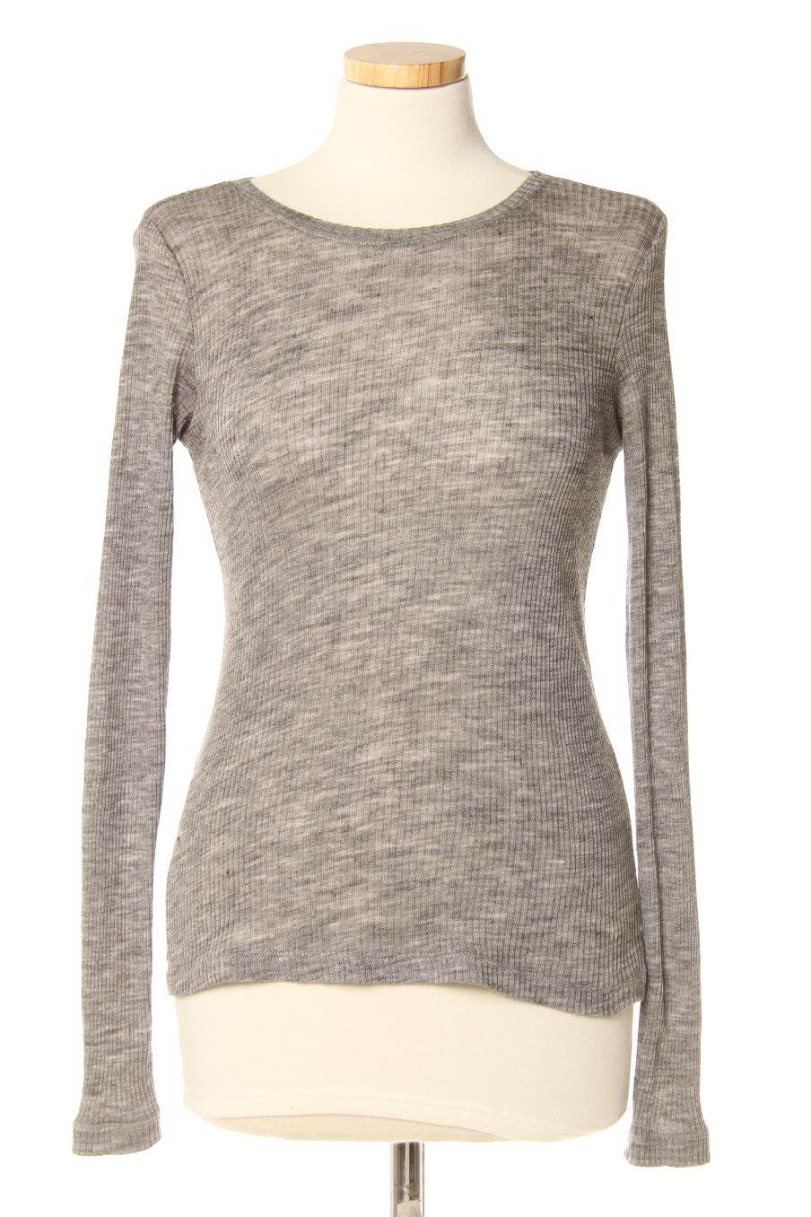 Camiseta manga larga de Zara de la talla M, de color gris