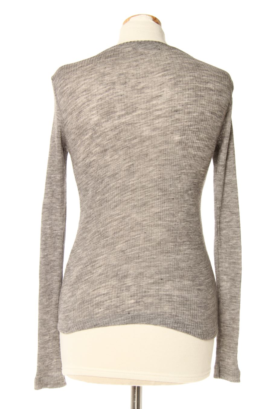 Camiseta manga larga de Zara de la talla M, de color gris